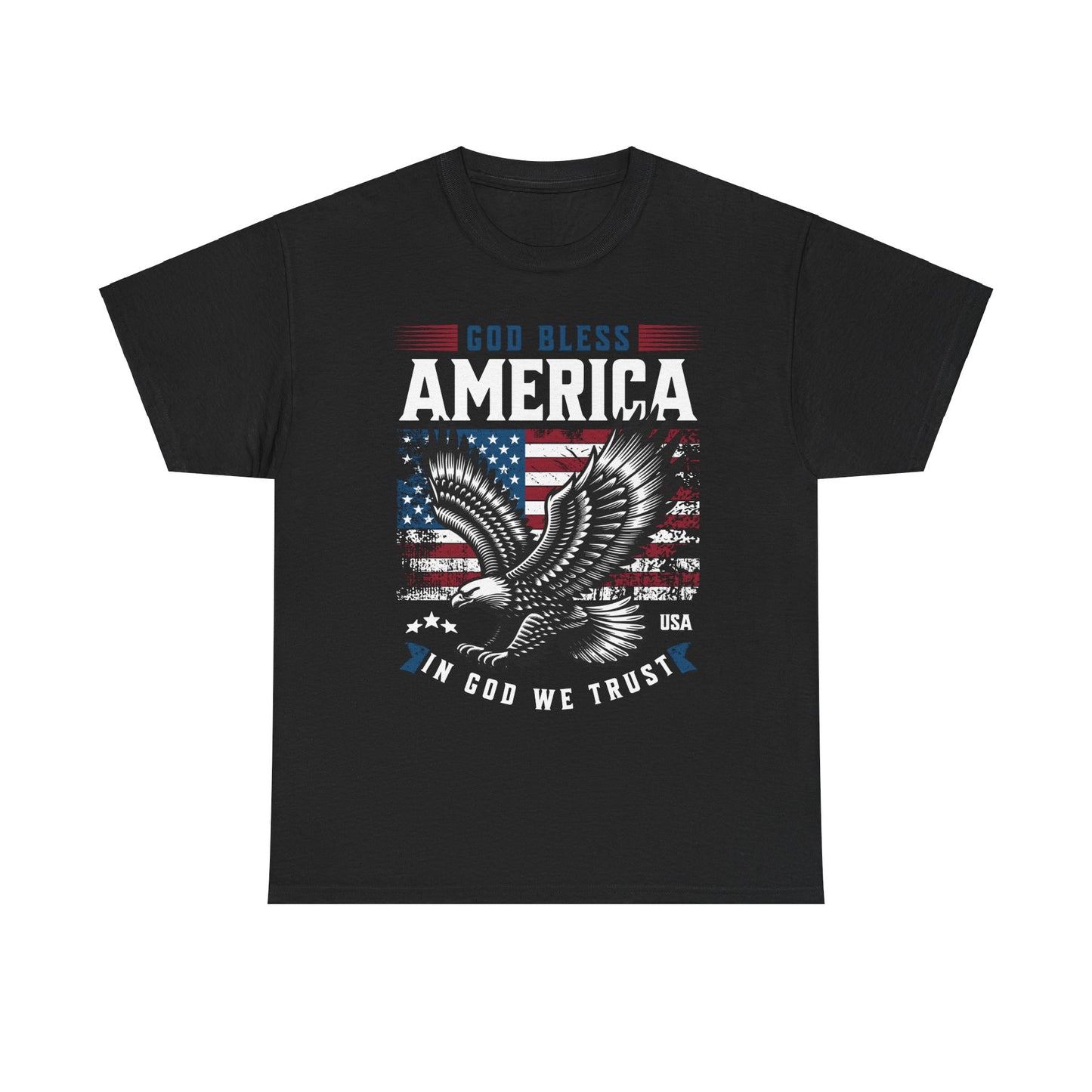 God Bless America USA Flag Eagle Patriotic T-Shirt