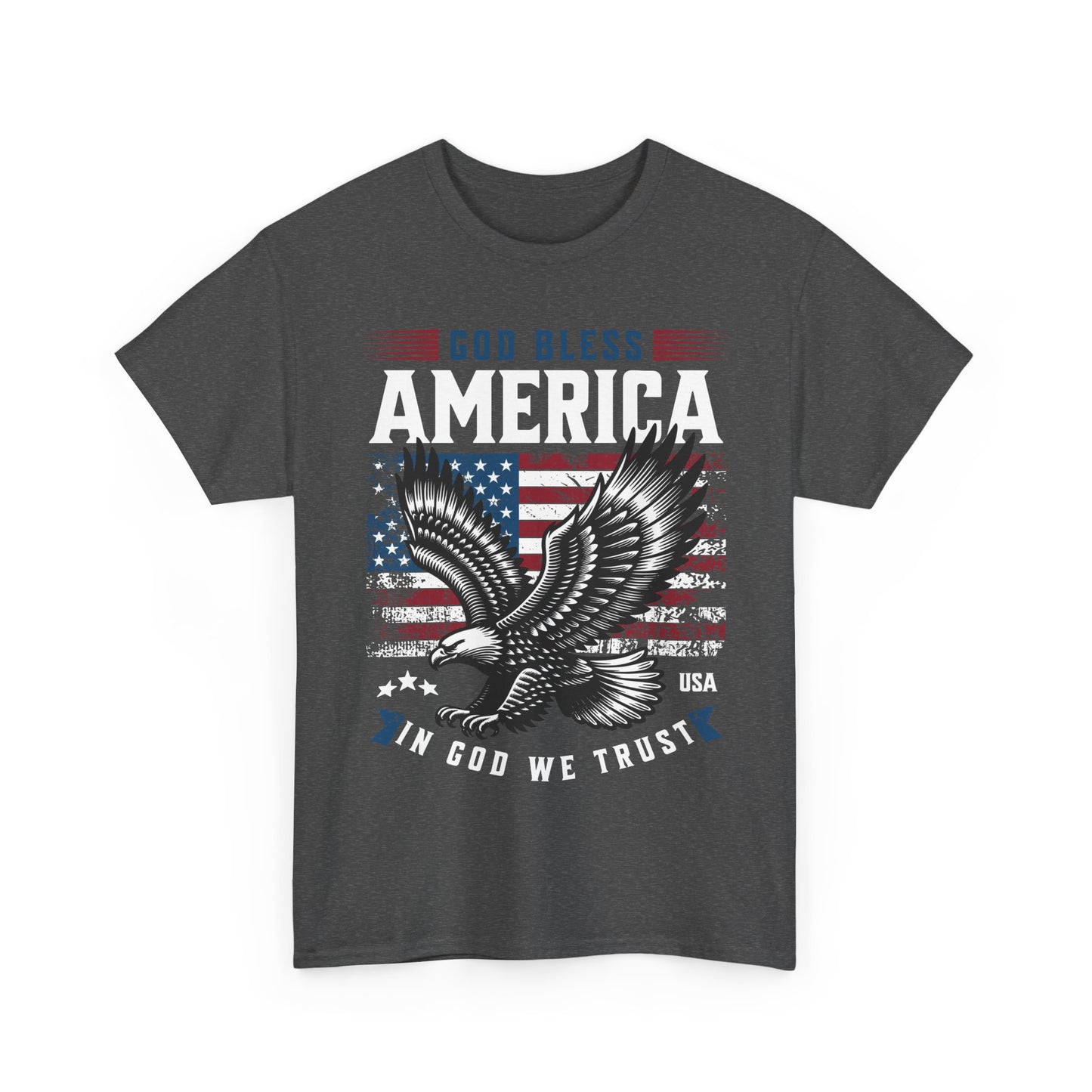 God Bless America USA Flag Eagle Patriotic T-Shirt