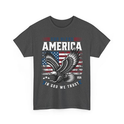 God Bless America USA Flag Eagle Patriotic T-Shirt