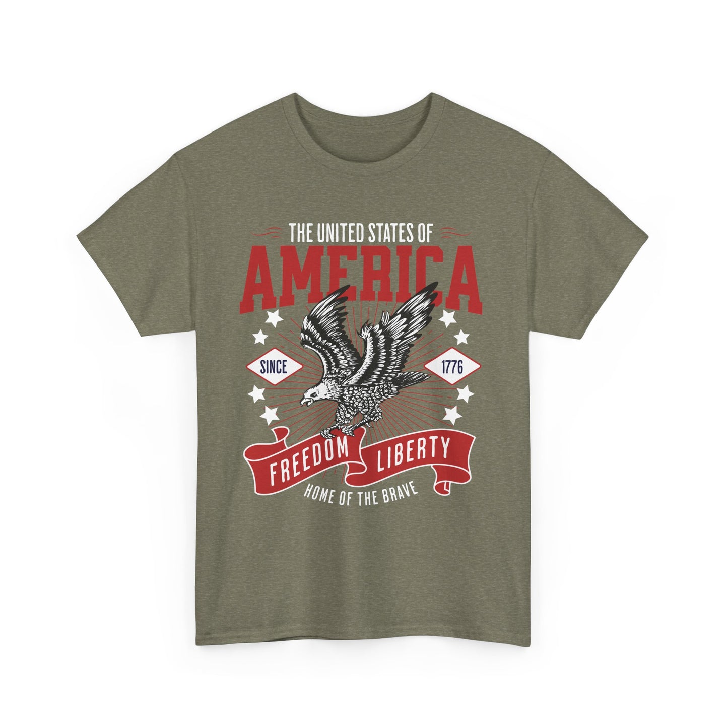 American USA Home of The Brave T-Shirt