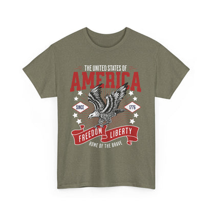 American USA Home of The Brave T-Shirt