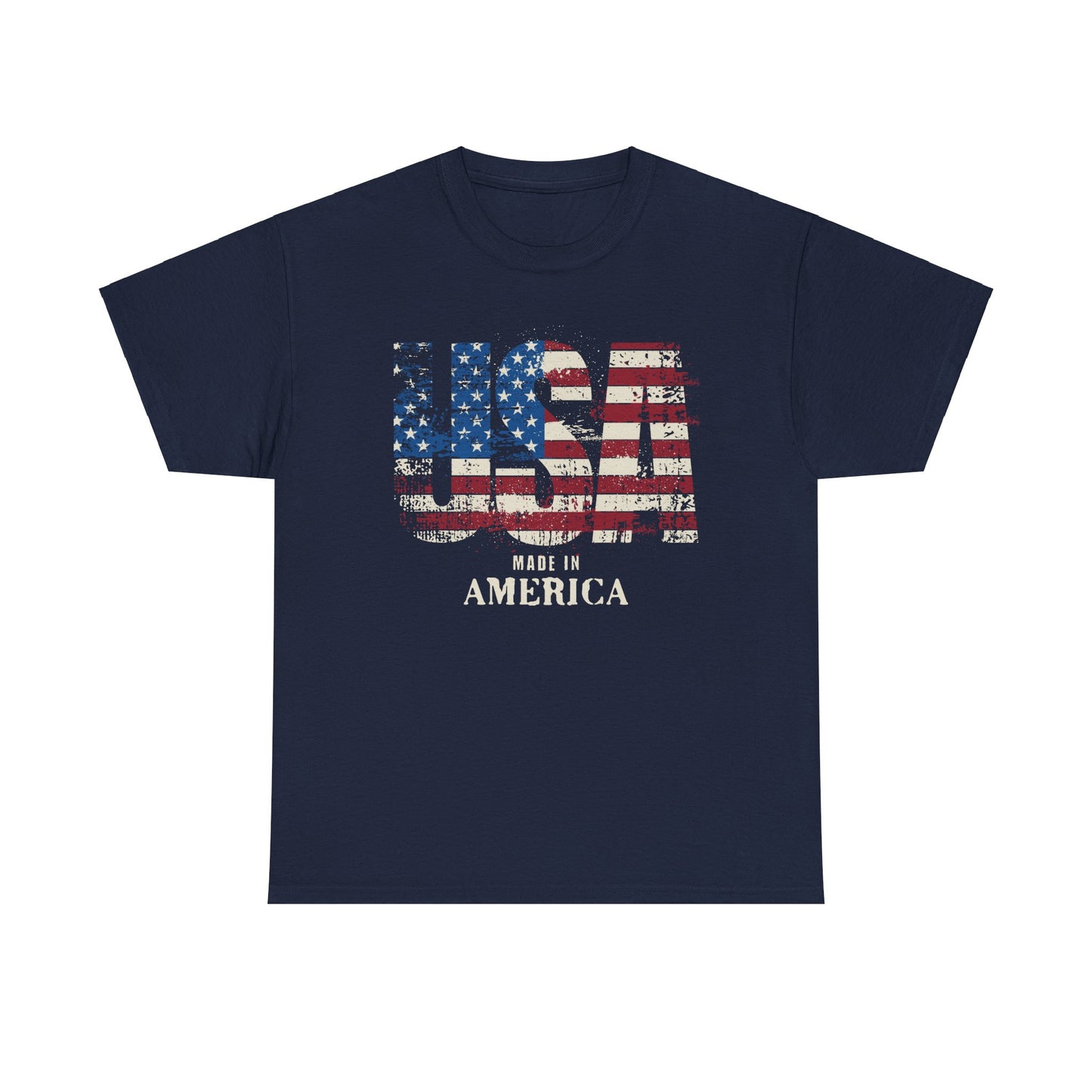 Made In American USA Patriotic Unisex Flag T-Shirt