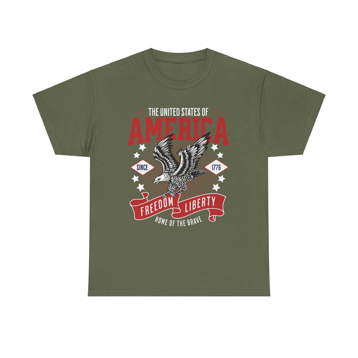 American USA Home of The Brave T-Shirt