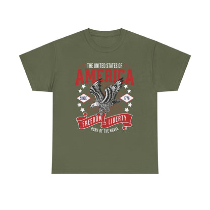 American USA Home of The Brave T-Shirt