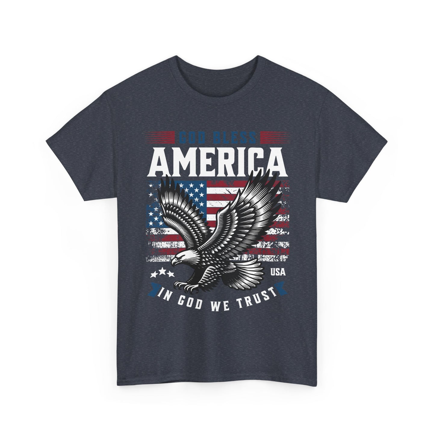 God Bless America USA Flag Eagle Patriotic T-Shirt