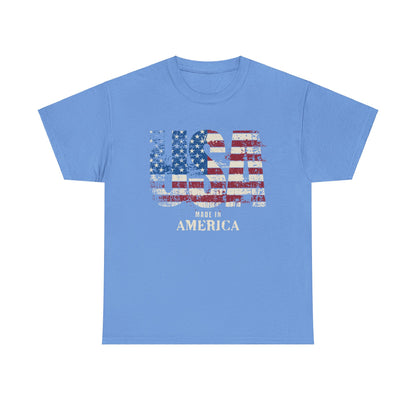 Made In American USA Patriotic Unisex Flag T-Shirt