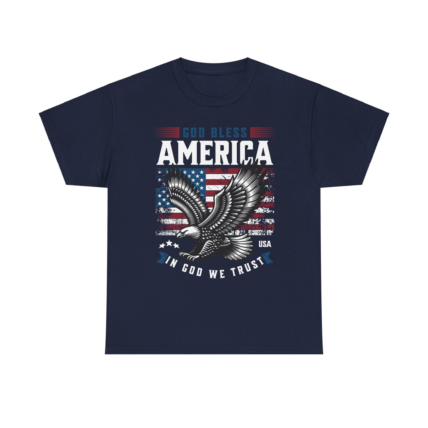 God Bless America USA Flag Eagle Patriotic T-Shirt