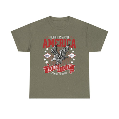 American USA Home of The Brave T-Shirt