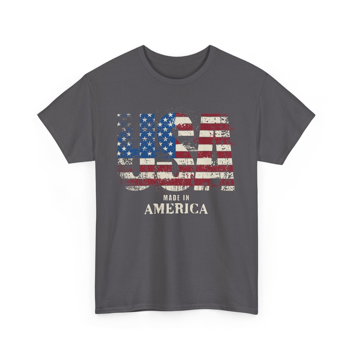 Made In American USA Patriotic Unisex Flag T-Shirt