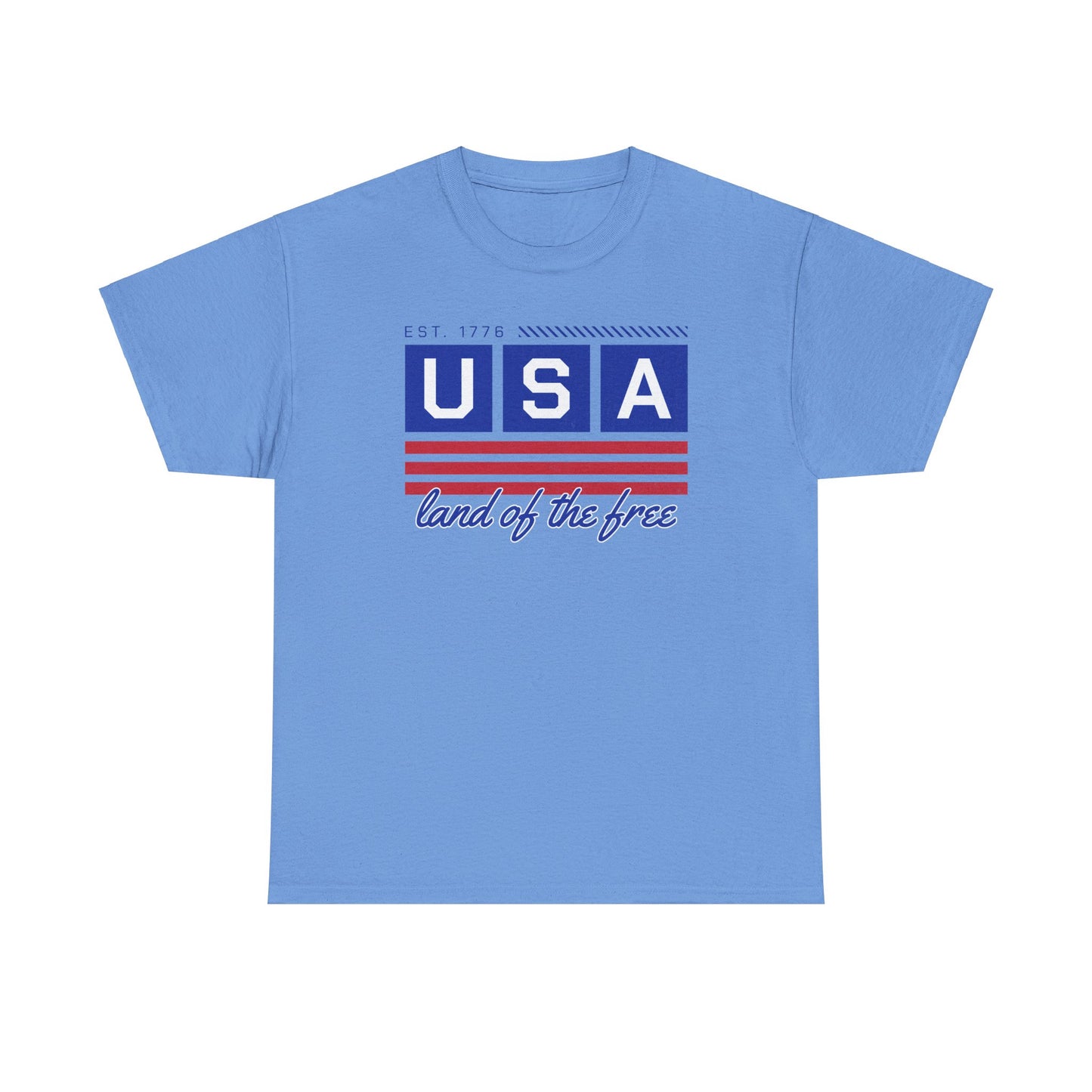 USA Land of the Free Graphic Design Tee