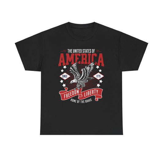 American USA Home of The Brave T-Shirt