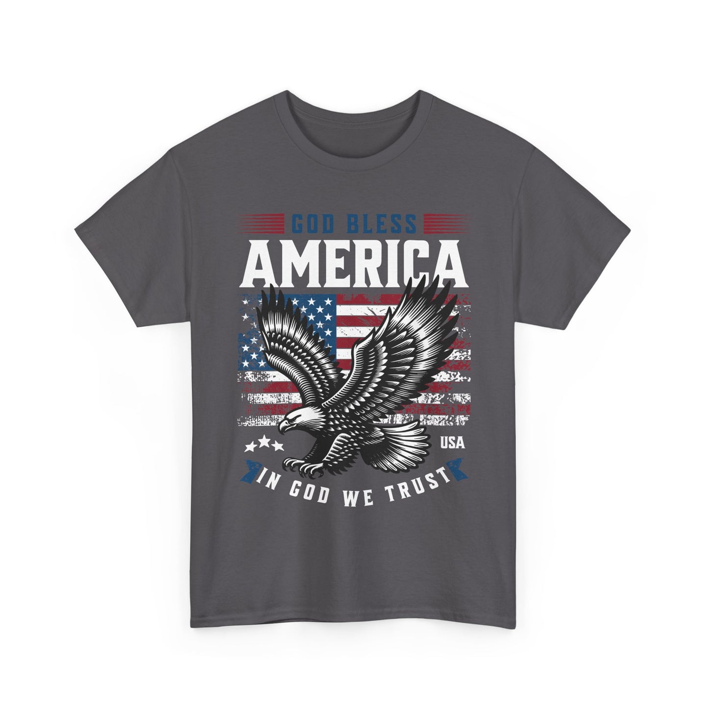 God Bless America USA Flag Eagle Patriotic T-Shirt