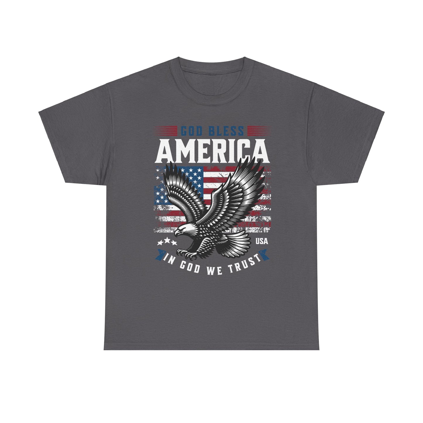 God Bless America USA Flag Eagle Patriotic T-Shirt