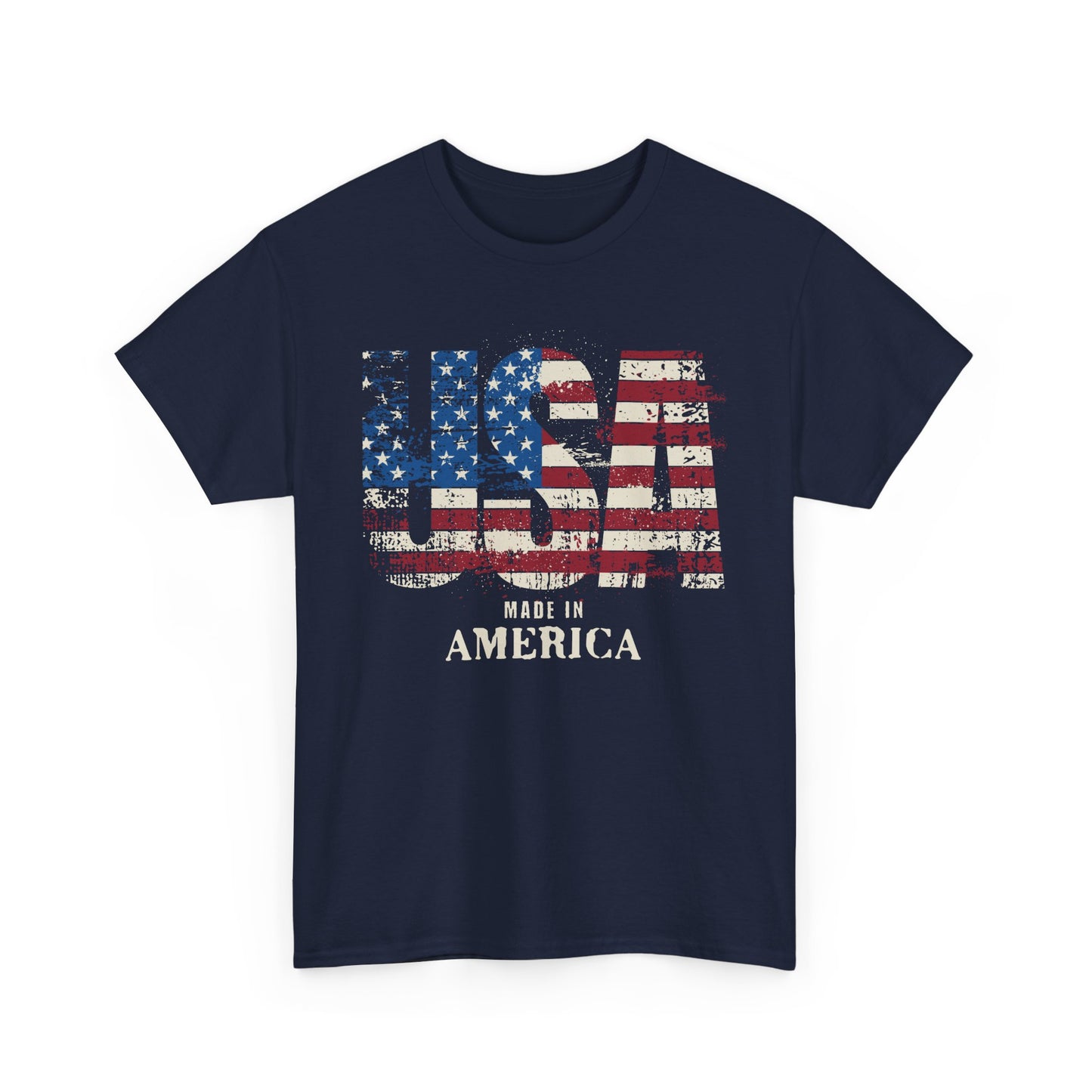 Made In American USA Patriotic Unisex Flag T-Shirt