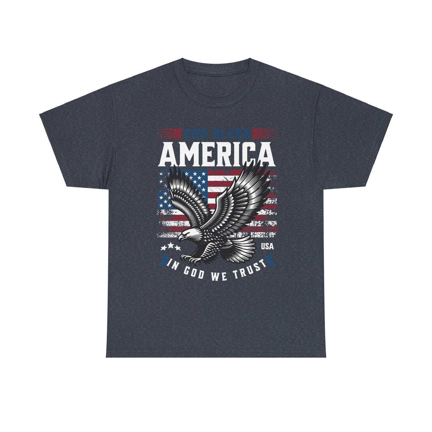 God Bless America USA Flag Eagle Patriotic T-Shirt