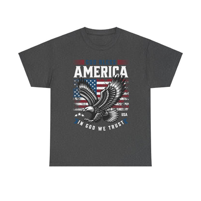 God Bless America USA Flag Eagle Patriotic T-Shirt