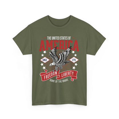 American USA Home of The Brave T-Shirt