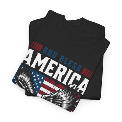 God Bless America USA Flag Eagle Patriotic T-Shirt