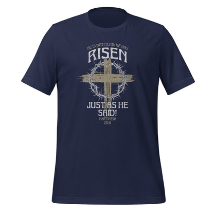 He Has Risen Christian Faith T-Shirt