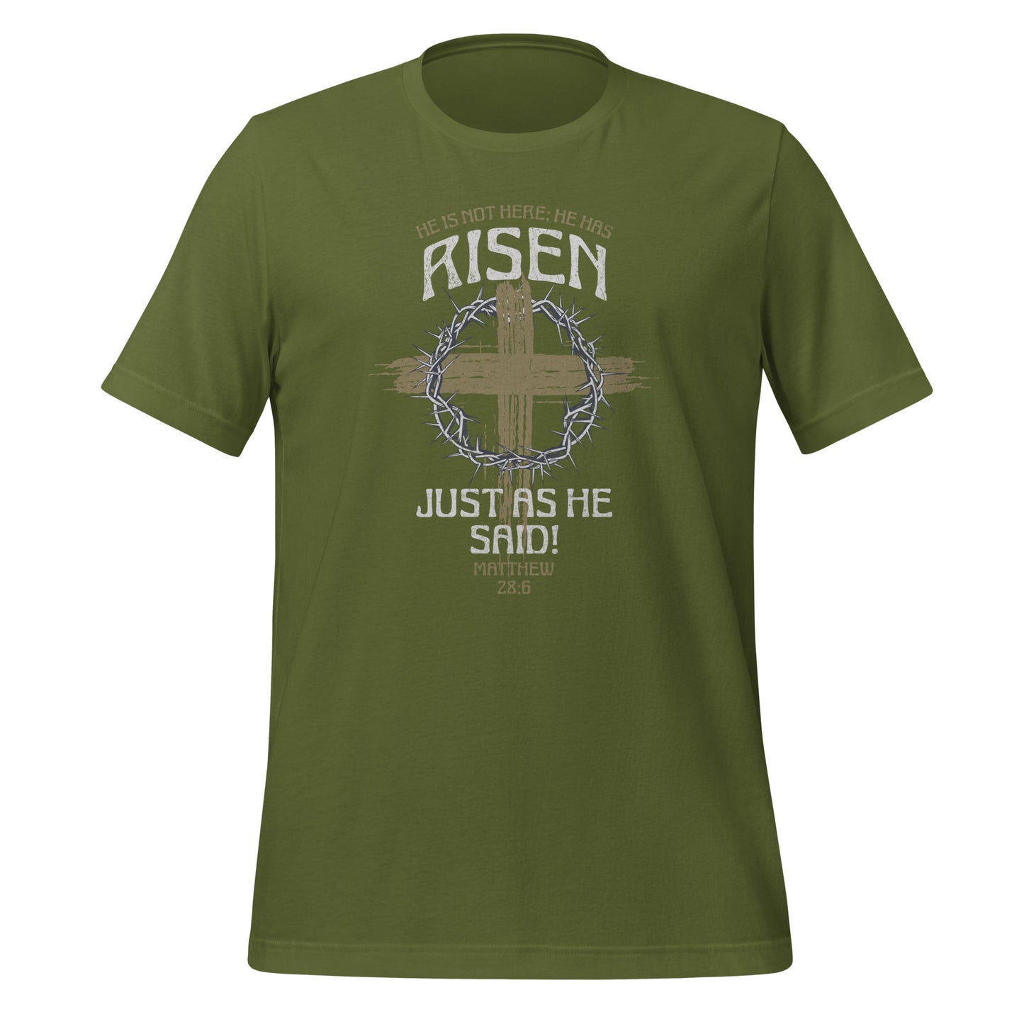 He Has Risen Christian Faith T-Shirt