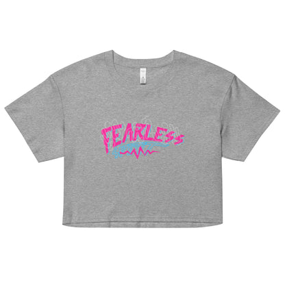 Women’s Relaxed Fit Crop Top Fearless Spirit Statement Shirt Top