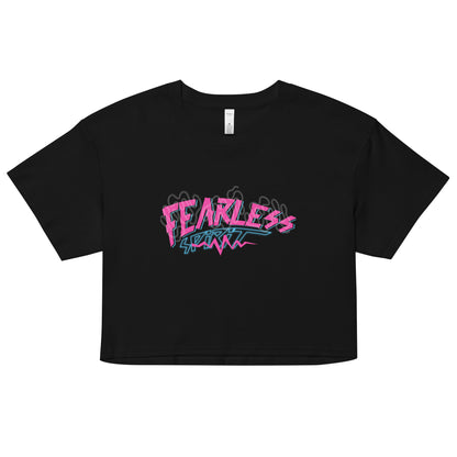 Women’s Relaxed Fit Crop Top Fearless Spirit Statement Shirt Top