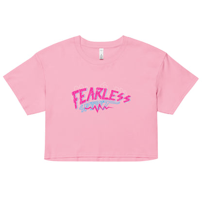 Women’s Relaxed Fit Crop Top Fearless Spirit Statement Shirt Top