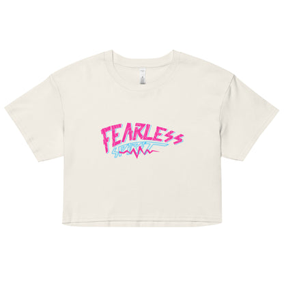 Women’s Relaxed Fit Crop Top Fearless Spirit Statement Shirt Top