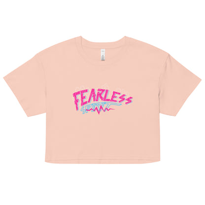 Women’s Relaxed Fit Crop Top Fearless Spirit Statement Shirt Top